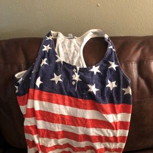 American flag tank